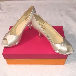 Kate Spade New York Billie Ivory/Satin Heels